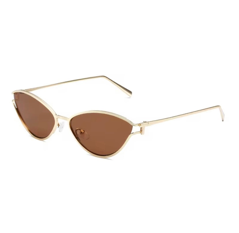 Womens Sunglasses Rosa Brown and Gold sunglasses by SunglassesLDN