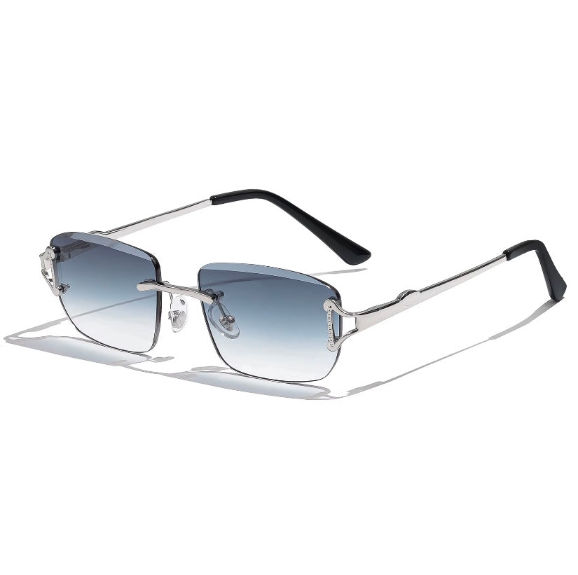 Silver Sunglasses Luxury sunglasses. Mens and womens sunglasses for summer. 